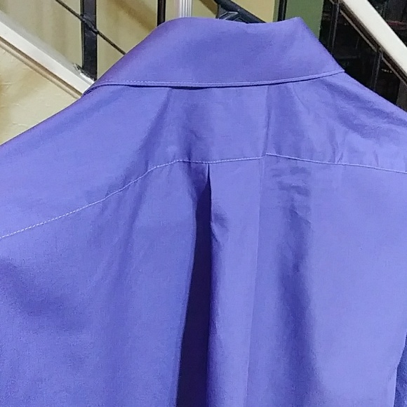 Van Heusen Purple Long Sleeve Dress Shirt Mens Large 16 32/33 - Picture 5 of 5